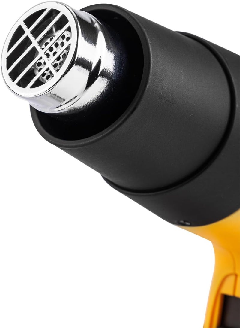 Deli 2000W Yellow Heat Gun - Japan Wanbaozhi Motor, Dual-Temp Control & Heat Insulation - Professional Heating Tool for Shrink Wrapping, Paint Stripping - Image 4