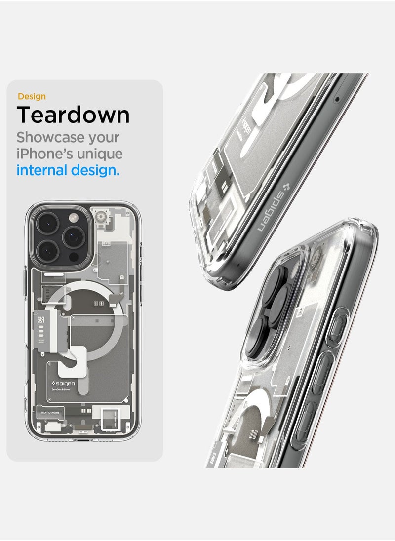 Spigen Ultra Hybrid MagFit for iPhone 16 Pro Case Cover with MagSafe (2024) Zero One Natural Titanium  - Image 3