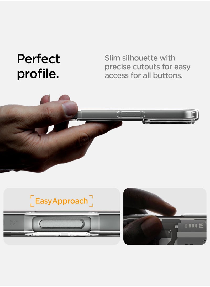 Ultra Hybrid MagFit for iPhone 16 Pro Case Cover with MagSafe (2024) Zero One Natural Titanium