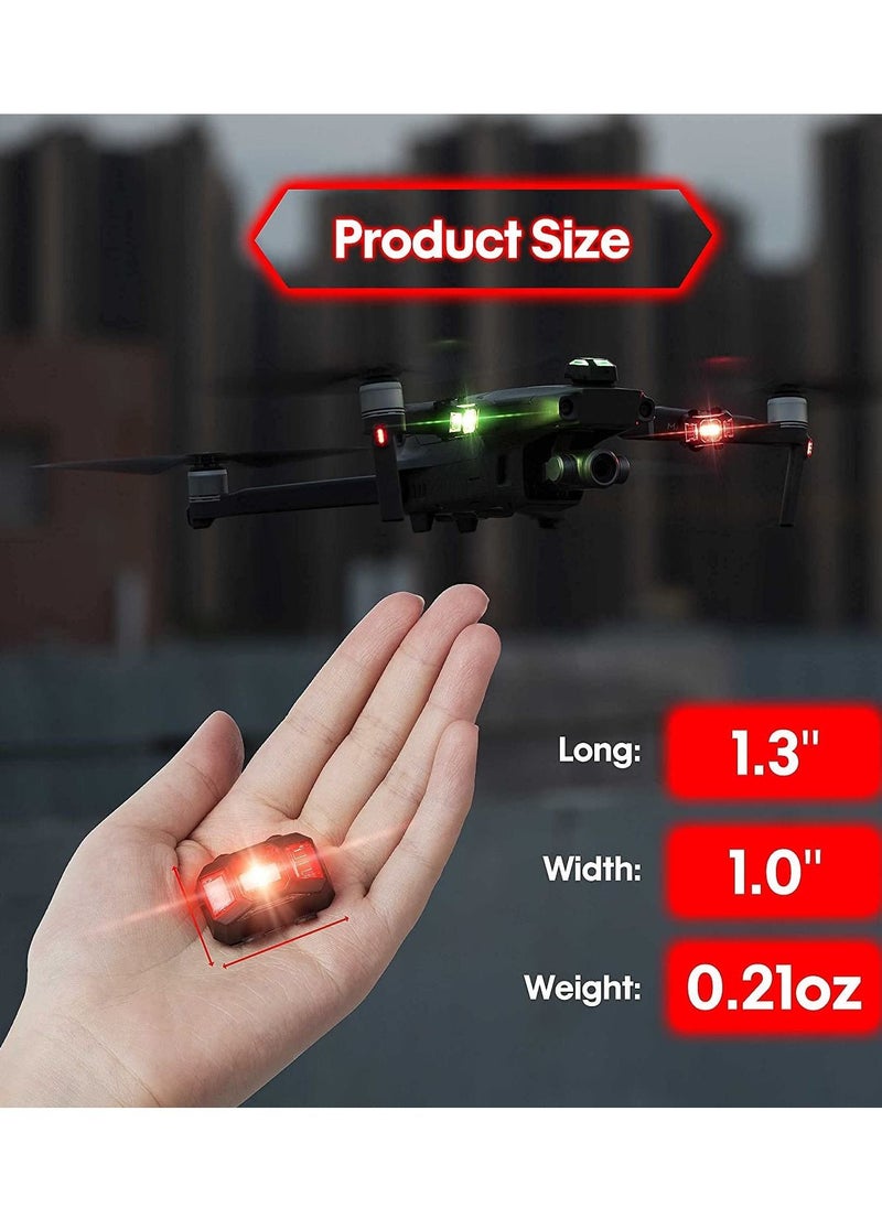 Y&D - Drone Strobe Lights, FAA Anti-Collision Lighting Light Night Flight with 4 Colors for DJI Mini 3 Pro/Air 2S/Air 2/Mavic Mini/Mavic Pro/FPV/Holy Stone Quadcopters Accessories - Image 1