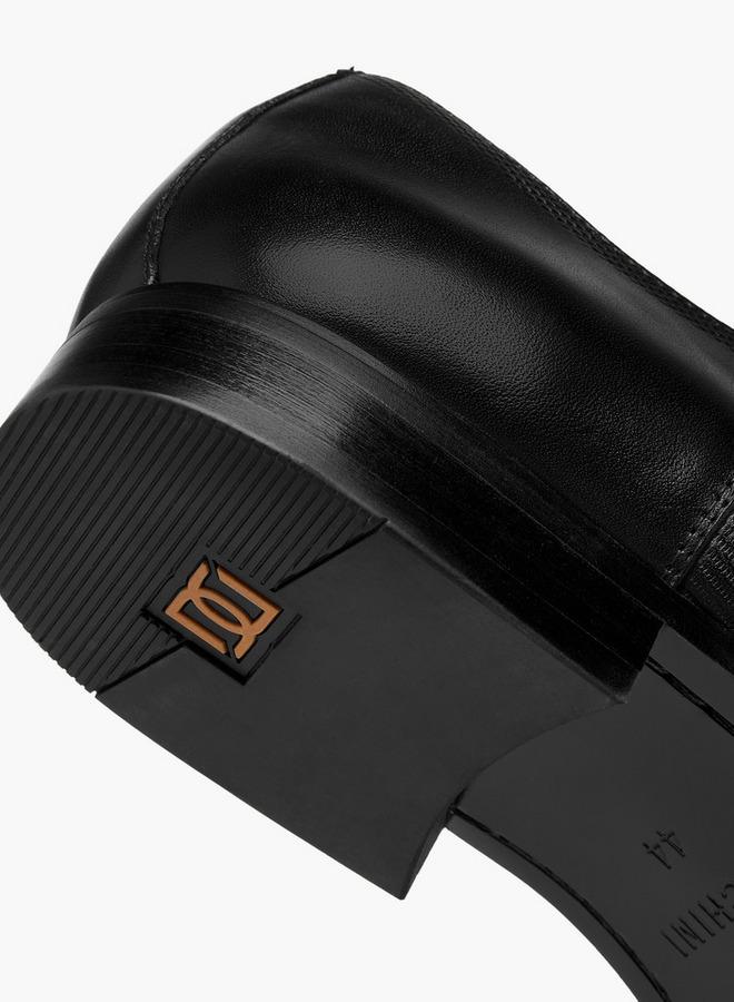 دوتشيني حذاء رجالي جلدي كلاسيكي برباط - Image 5