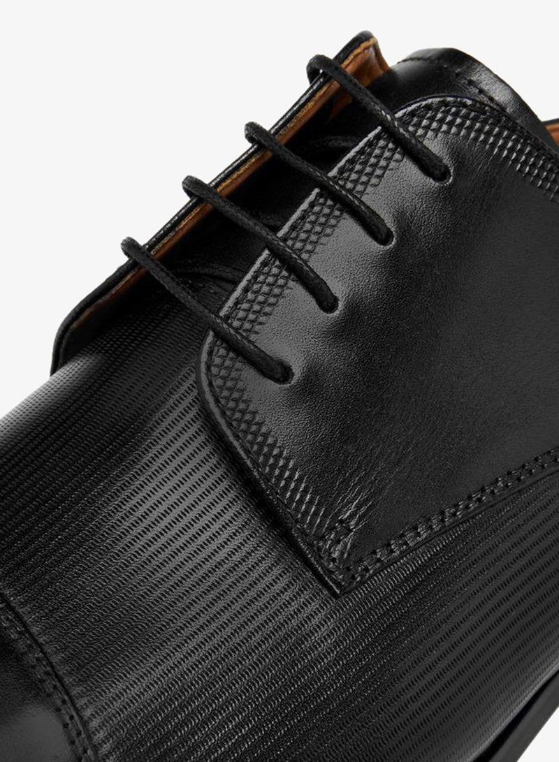 دوتشيني حذاء رجالي جلدي كلاسيكي برباط - Image 4