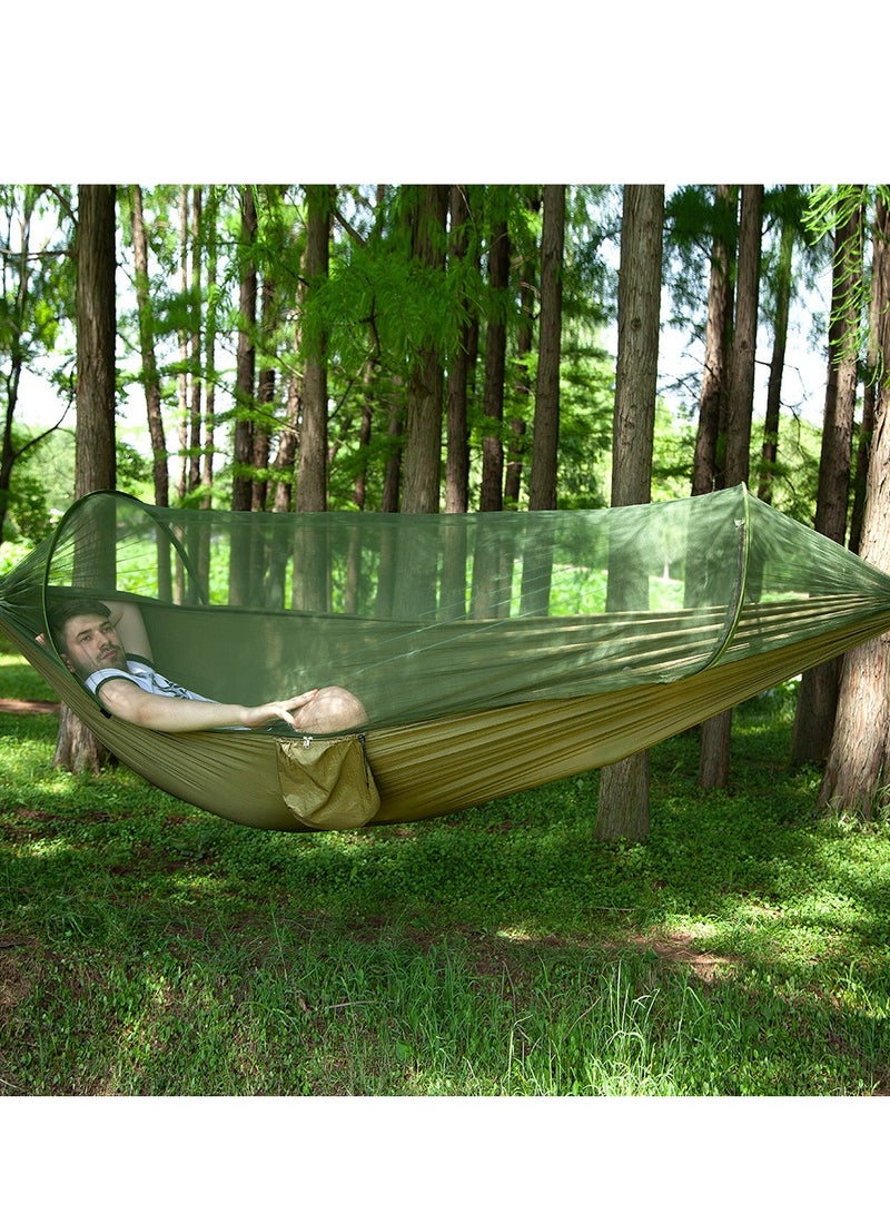Loquat Outdoor Portable Garden Canvas Hammock Army Green  - Image 2