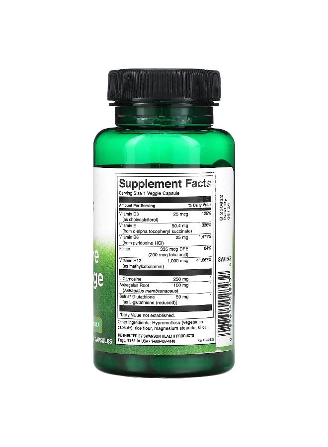 Swanson, Telomere Advantage, 60 Veggie Capsules - Image 2