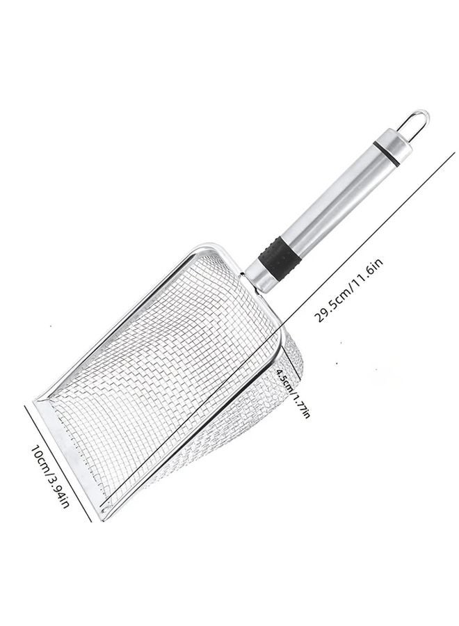 Stainless Steel Cat Litter Scoop Heavy Duty Open Mesh Design Efficient Easy Clean Hygienic - Image 3