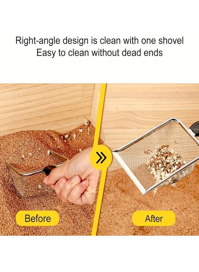 Stainless Steel Cat Litter Scoop Heavy Duty Open Mesh Design Efficient Easy Clean Hygienic - Image 4