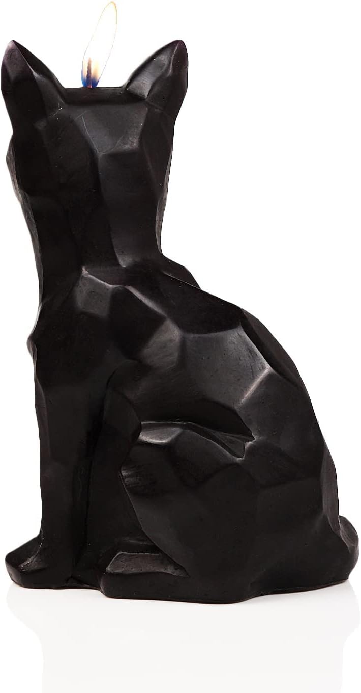 Gute Geometric Fox Candle - Spooky Unique Gift for Animal Lovers - Goth, Gothic Skeleton Candle 7" H - Burns for 5.5 Hours - Party Gifts, Birthday Gifts - Image 5