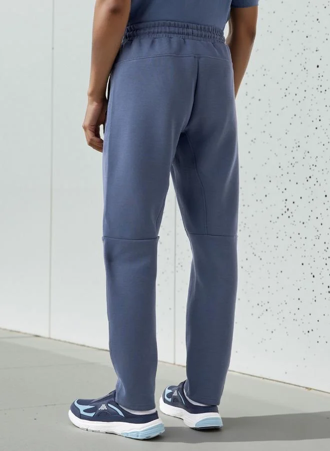 Kappa Kappa Regular Fit Track Pants with Drawstring Closure and Pockets