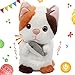 Hopearl Talking Kitty Repeats What You Say Cat with Fish Nodding Electric Interactive Animated Toy Speaking Plush Buddy Gifts for Toddlers 7 - Image 2