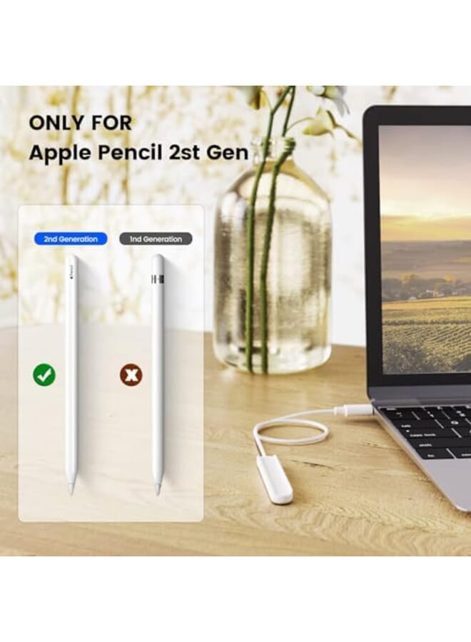 Excefore Ipad Pencil Charging Cable Compatible With Pencil 2Nd Generation Save Your Ipad Battery Life Stylus Charging Cord  - Image 3