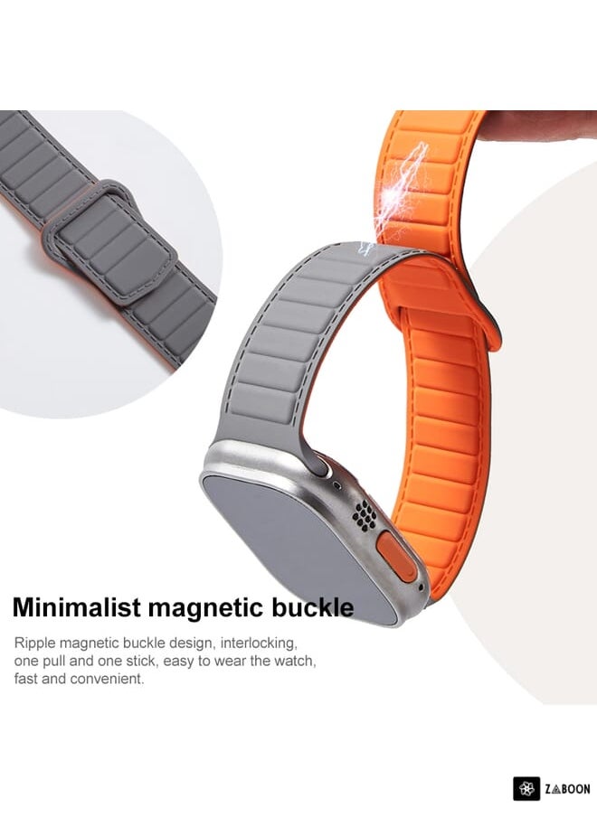 Zaboon - Apple Watch 8 45mm  Loop Magnetic Silicone Watch Band - Image 1
