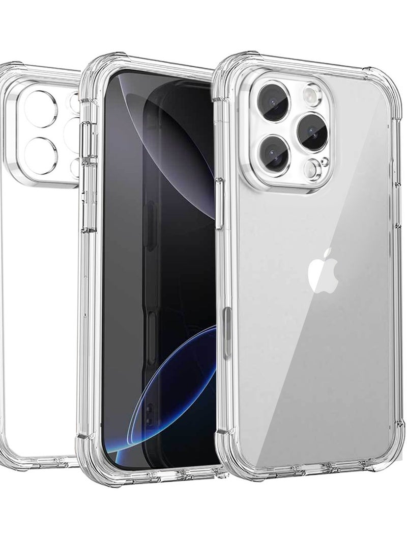 إكس ليفيل جراب شفاف من مادة TPU لهاتف iPhone 16 Pro Max - نحيف للغاية، مقاوم للصدمات، مقاوم للاصفرار، مقاوم للخدش، متوافق مع الشحن اللاسلكي، فتحات دقيقة، قبضة مُحسّنة - شفاف (لهاتف iPhone 16 Pro Max) - Image 1