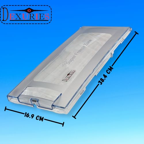 DEXURIES Freezer Door for Samsung Direct Cool Super Freeze Zone Single Door Refrigerator/Fridge Crystal Clear Durable Replacement Freezer Door (Round Lock) (Samsung Old Model (DA63-14007A) (Pack of 1) - Image 2