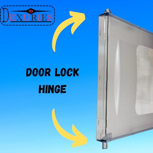 DEXURIES Freezer Door for Samsung Direct Cool Super Freeze Zone Single Door Refrigerator/Fridge Crystal Clear Durable Replacement Freezer Door (Round Lock) (Samsung Old Model (DA63-14007A) (Pack of 1) - Image 4