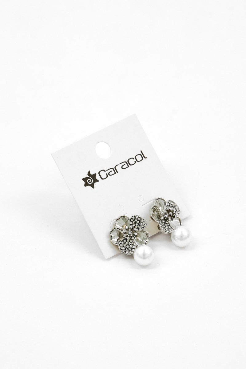 Caracol Women Fashionable Earrings,  Silver  - Image 1