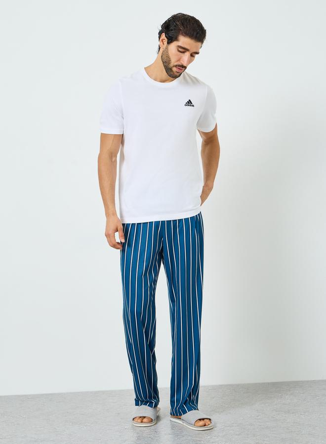 ستايلي بنطال بيجاما رجالي كحلي مخطط - Image 2