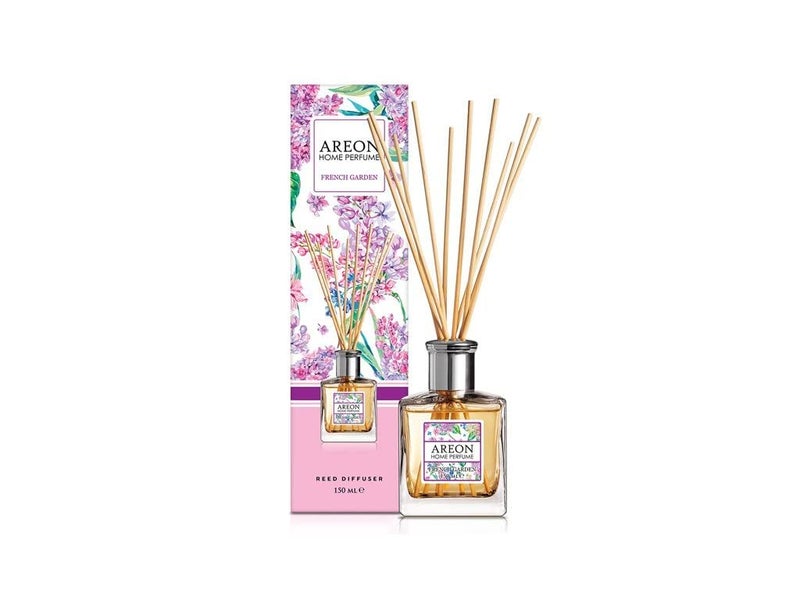 Areon Home Luxury Perfume Reed Diffuser  10 Rattan Reeds French Garden 150 ml