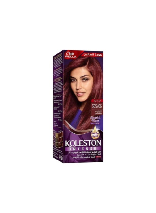 Koleston Hair Dye Purple Eggplant 305/66 - Image 1