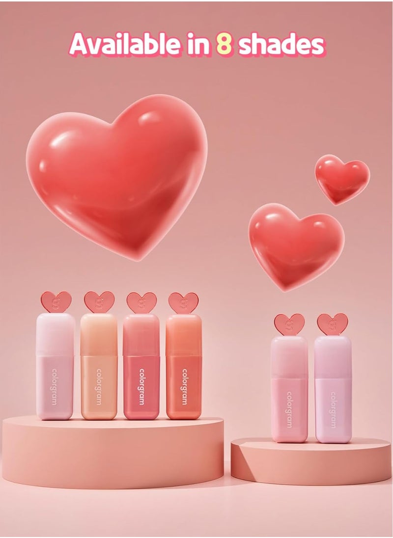 COLORGRAM COLORGRAM Juicy Drop Tint 02 Peach Dew | Juicy Lip Gloss, Glowing Lip Stain with Fruity Colors, Buildable & Blendable, Highly Pigmented  - Image 3