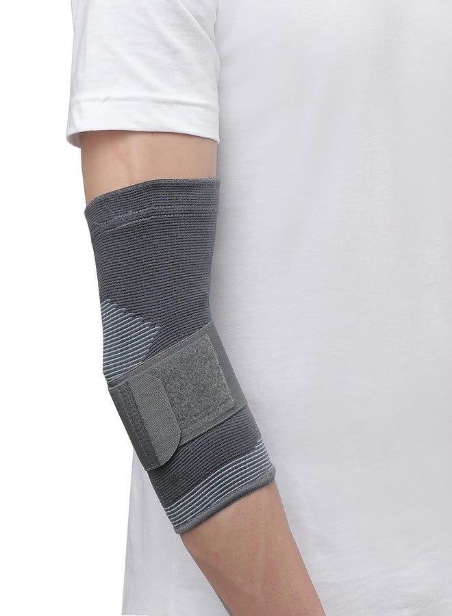 AHKIS Elbow Support, for Joint Stability & Pain Relief | Breathable & Lightweight for Sports, Arthritis, Workout, Gym & Exercise | Easy Elbow Movement With Comfort | Pack of 1 - Image 1