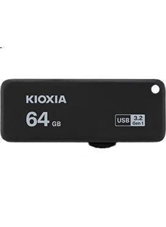 KIOXIA Kioxia 64Gb Usb Flash Drive, U365 Rapid Series, Black, Usb3.2 Interface - Image 1