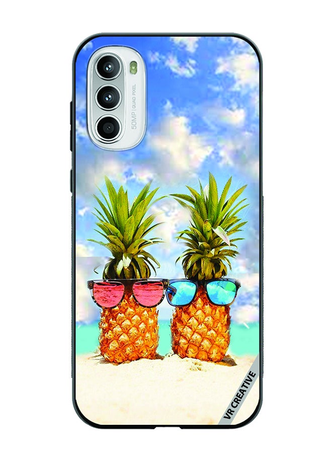 VR CREATIVE Protective Case Cover For Motorola Moto G82 Pineapple Design Multicolour - Image 1