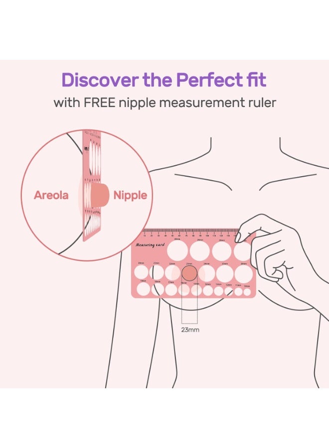 12PCS Silicone Flanges Insert Replacement Kit, Flange Sizing Kit 13/15/17/19/21mm for 24mm Flange/Shield Breast Pumps, Pumping Essential Kit for Moms - Image 2