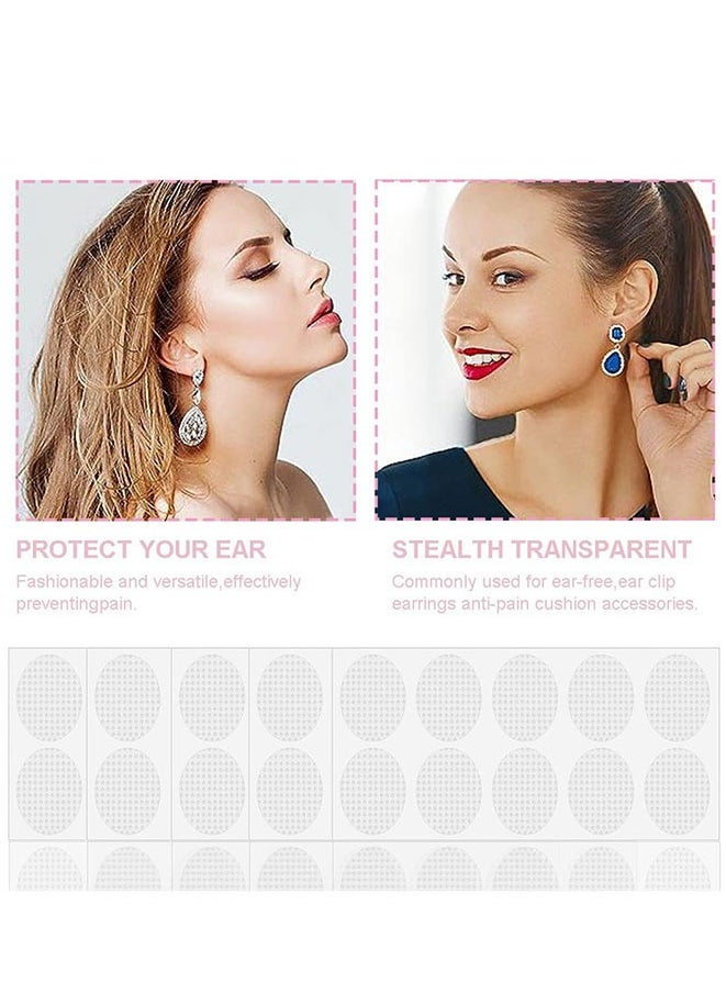 FASHION MANIA 100Pcs Ear Lobe Support Patches Clear Earring Stickers  - Image 4