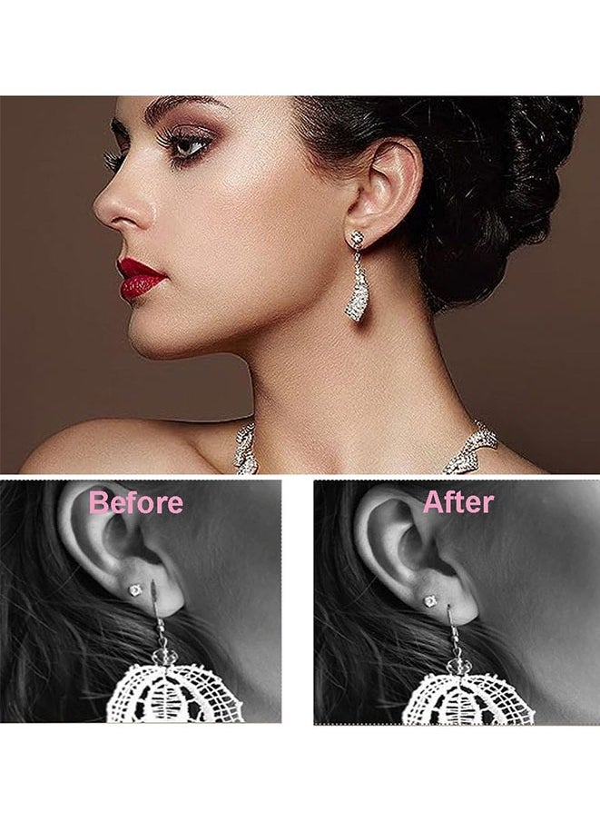 FASHION MANIA 100Pcs Ear Lobe Support Patches Clear Earring Stickers  - Image 5