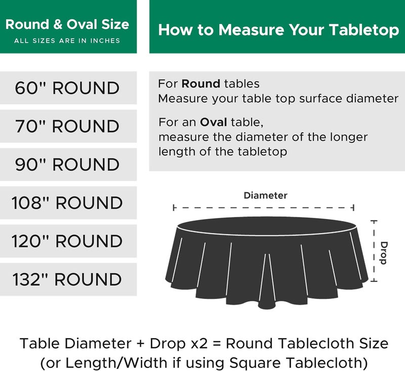 Biscaynebay Textured Fabric Round Table Cloth Tablecloths 60 Inches in Diameter, Red Water Resistant Spill Proof Fabric Tablecloths for Dining, Kitchen, Wedding, Parties etc, Machine Washable - Image 3