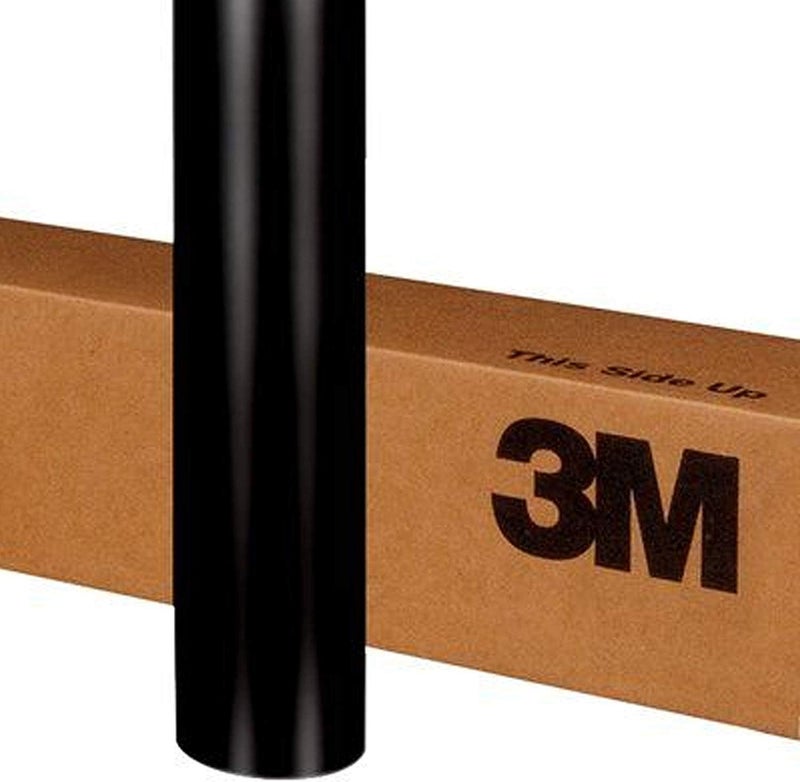 3M 2080 S12 Satin Wrap Vinyl Film for Car - Black (5 sq/ft)