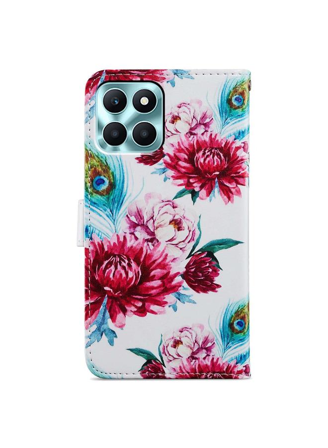 اس-توب جراب هاتف Honor X6A من الجلد بتصميم أفقي مرسوم عليه رسومات - Image 3