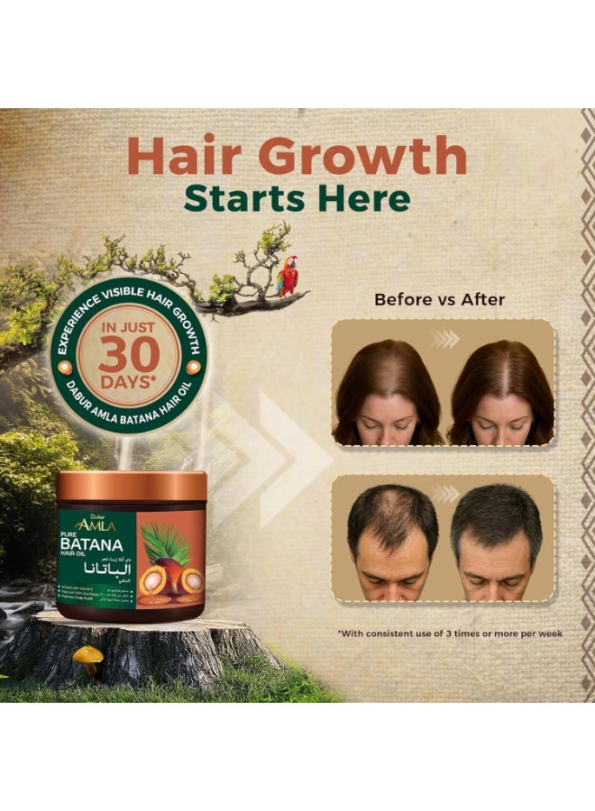 دابر زيت دابر أملا باتانا الخام ١٠٠٪، ١٢٠ غرام | يُعزز نمو الشعر، ويمنع تساقطه وترققه، ويُحسّن نعومته ولمعانه | باتانا طبيعي، غير مكرر، ونقي | مُستخلص من هندوراس بأعلى معايير الجودة - Image 4
