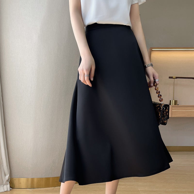 Flowy Elastic Waist Bodycon Mermaid Skirt - Image 2