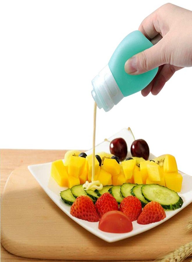YINGGG عبوات صلصة السلطة المحمولة YINGGG Squeeze، زجاجات تخزين الصلصة والتوابل مانعة للتسرب، مجموعة من 4 عبوات (55 مل) للغداء - Image 5