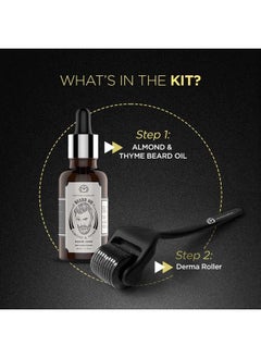 The Man Company Beard Booster Duo ; Derma Roller + Beard Oil ; Activates Hair Follicles ; Accelerates Beard Growth Fuller & Thicker Beard ; Improves Patchy Beard  - Image 3