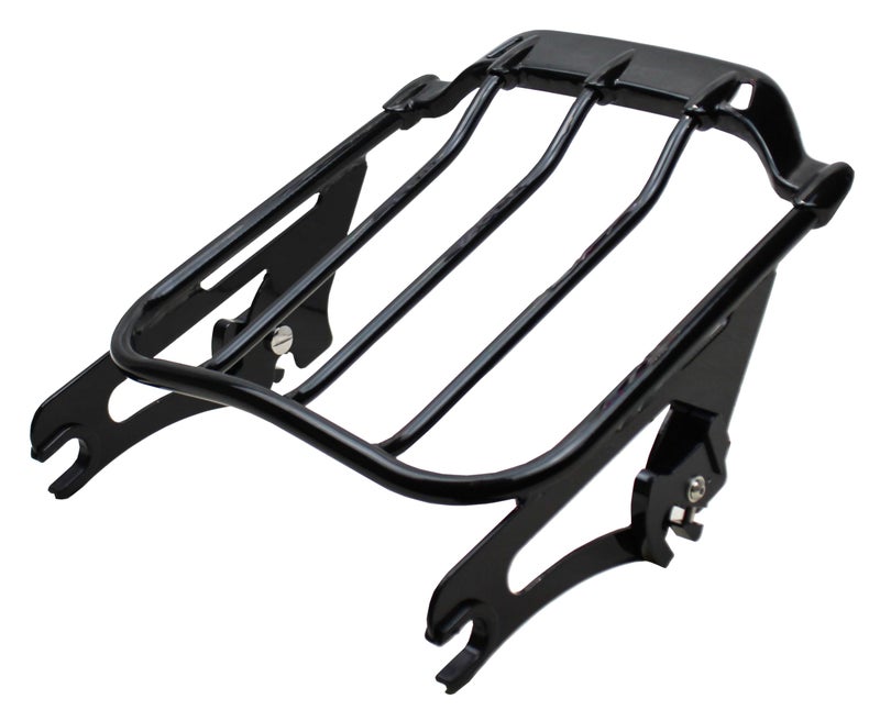 NOVALLA Detachable Stealth Luggage Rack Compatible for Harley Touring Street Glide Road King Electra Glide 2009-later (Air Wing-Black) - Image 1