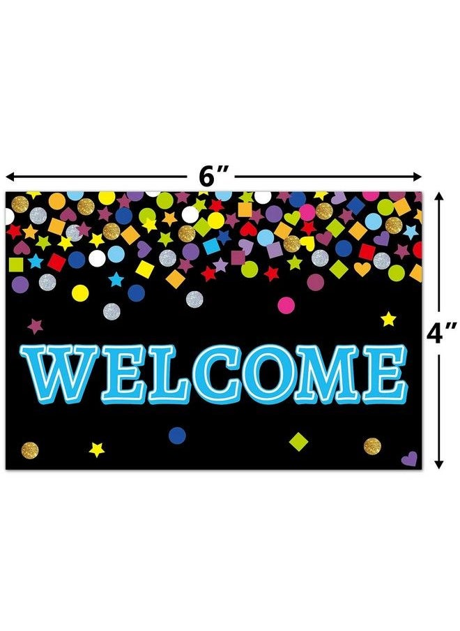 ceiba tree - Chalkboard Welcome Postcards Colorful Welcome To Our Class Cards Back To School For Kids - Image 1