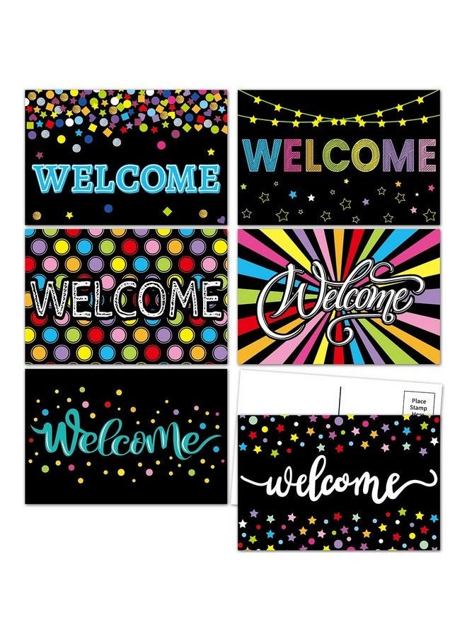 ceiba tree - Chalkboard Welcome Postcards Colorful Welcome To Our Class Cards Back To School For Kids - Image 1