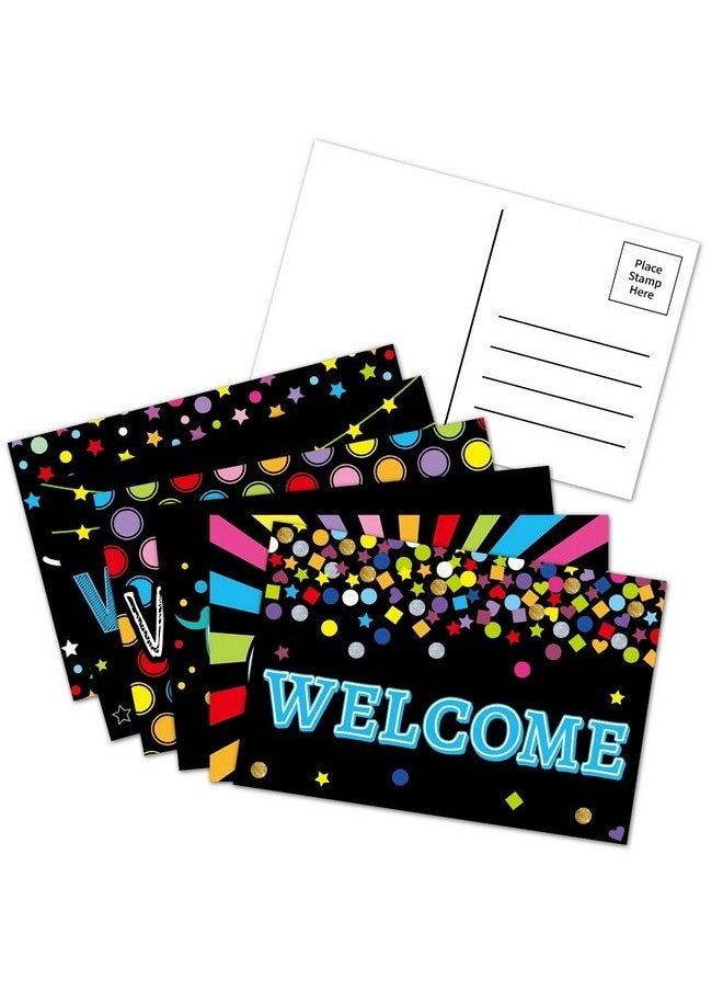 ceiba tree - Chalkboard Welcome Postcards Colorful Welcome To Our Class Cards Back To School For Kids - Image 1