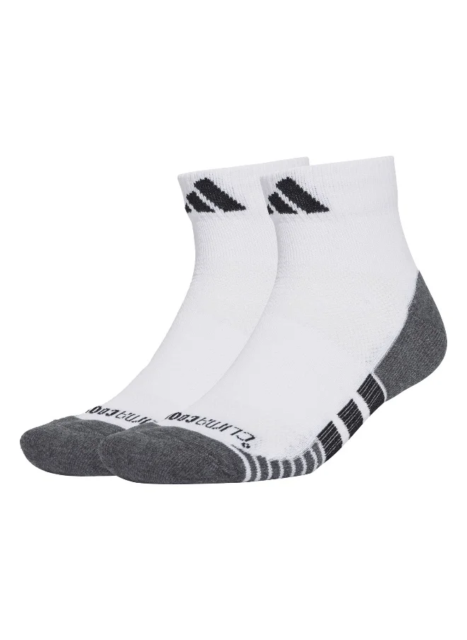 Adidas adidas performance climacool cushioned qrt 3 pair pack unisex mid high sock