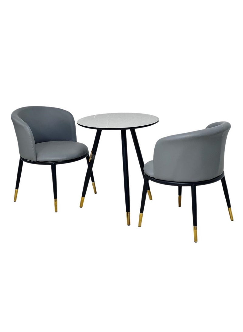 Generic A Set of 3 Pieces a Dining and Coffee Table with Chairs in a Modern Design for Home and Office Beautifully Designed 