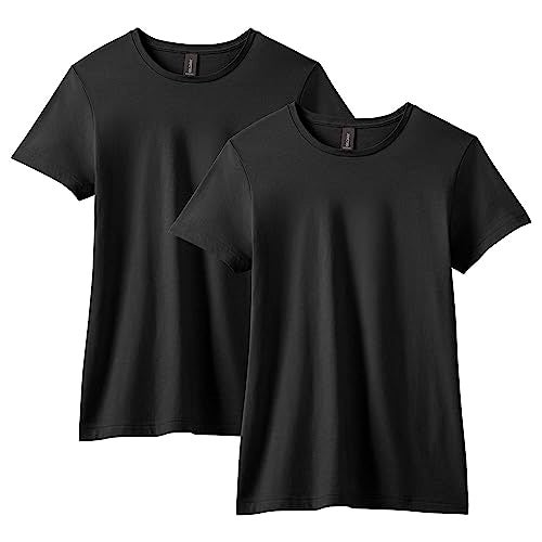 Gildan Women's Softstyle Cotton T-Shirt, Style G64000L, Multipack, Black (2-Pack), X-Large - Image 1