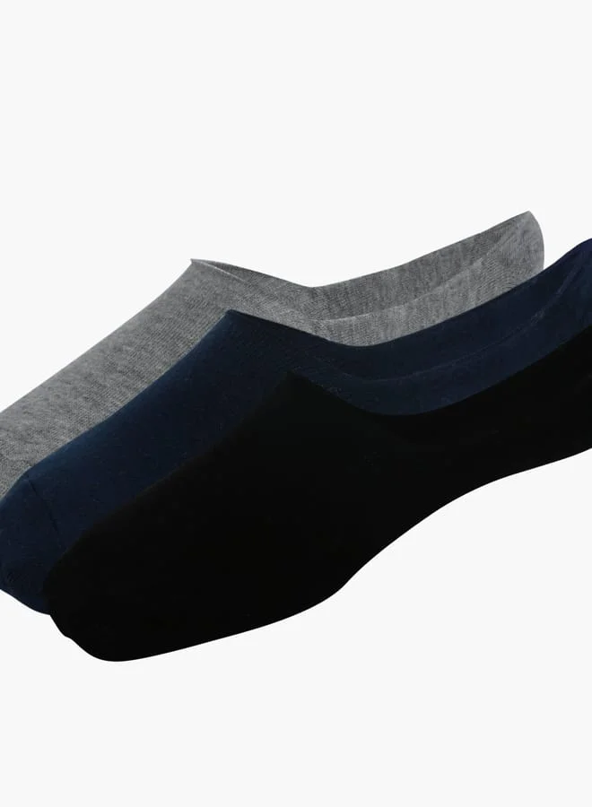 DUCHINI Men's No Show Socks - Set of 3