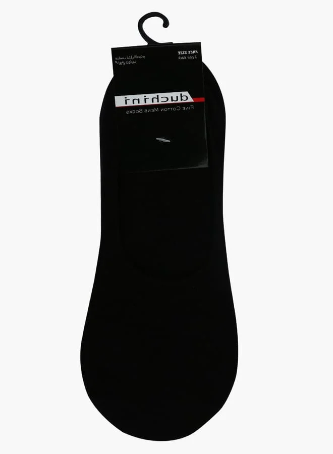 DUCHINI Men's No Show Socks - Set of 3