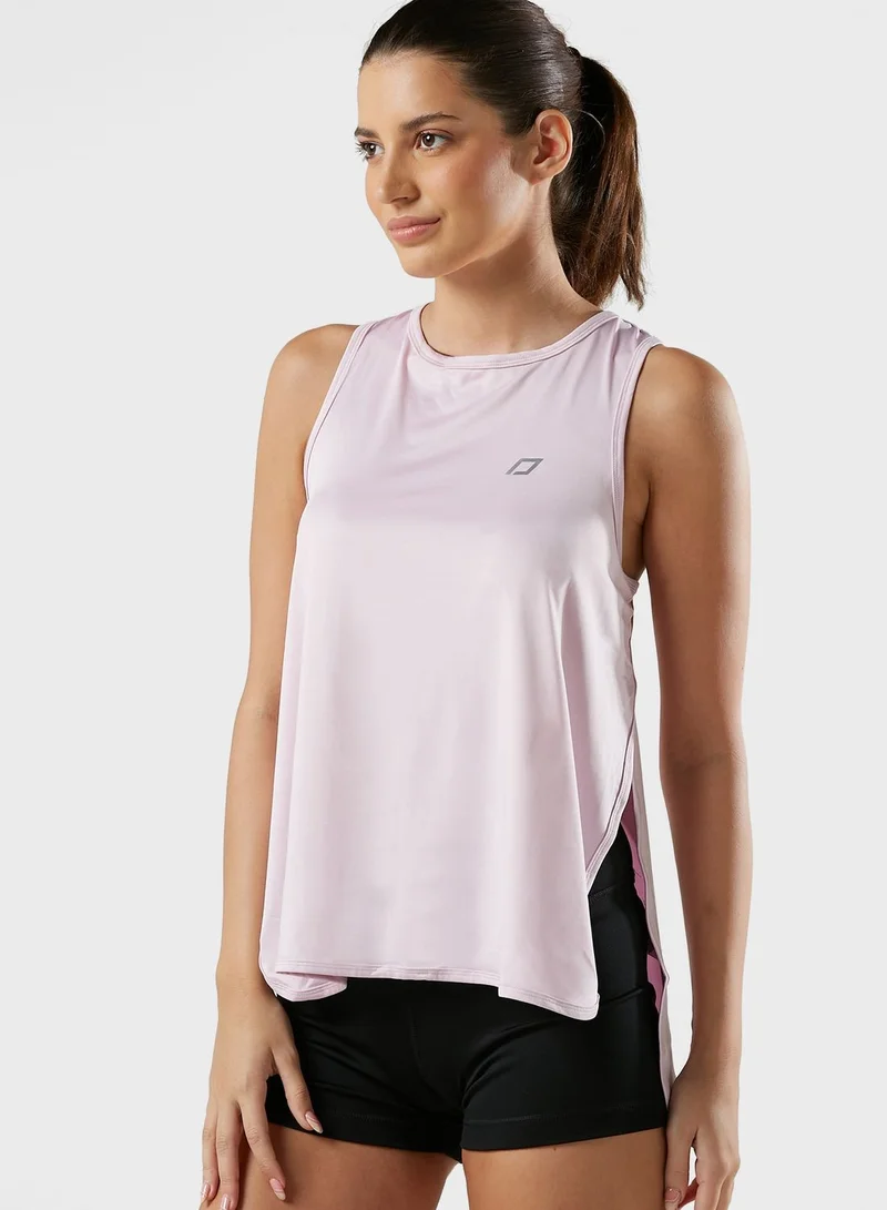 FRWD Athletic Vest With Split Seam Detail