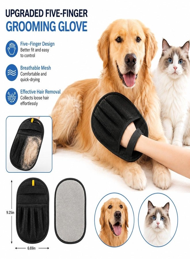 Pet Hair Removal Glove for Dogs & Cats - Upgraded Reusable Electrostatic Magic Brush, Effective Pet Hair Remover for Clothing, Couch, Carpet, Car Seats & Furniture - Image 2