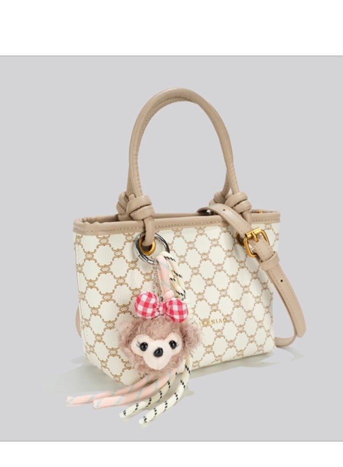 سيكاي Female High-End Light luxury Niche Retro Small Tote Crossbody Bag - Image 3