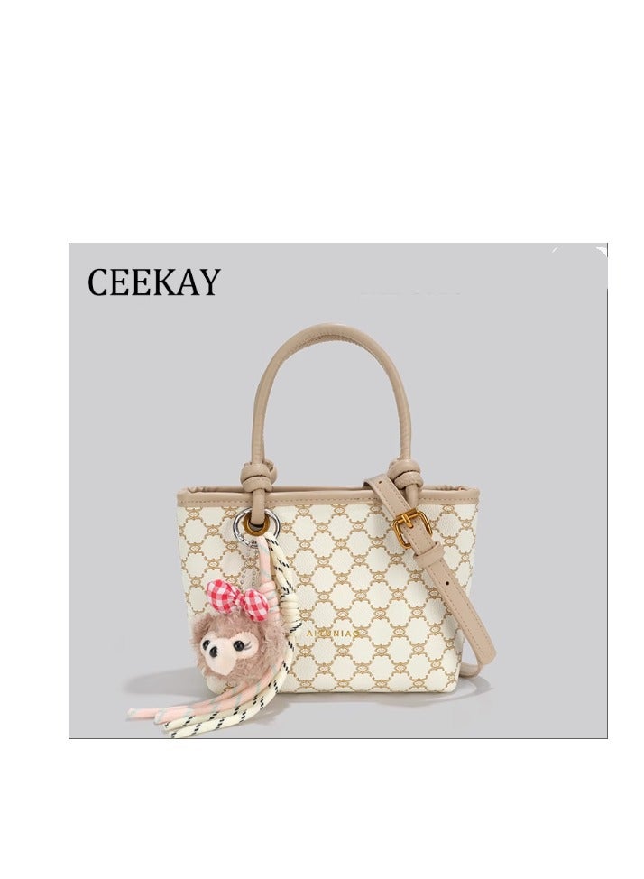 سيكاي Female High-End Light luxury Niche Retro Small Tote Crossbody Bag - Image 1