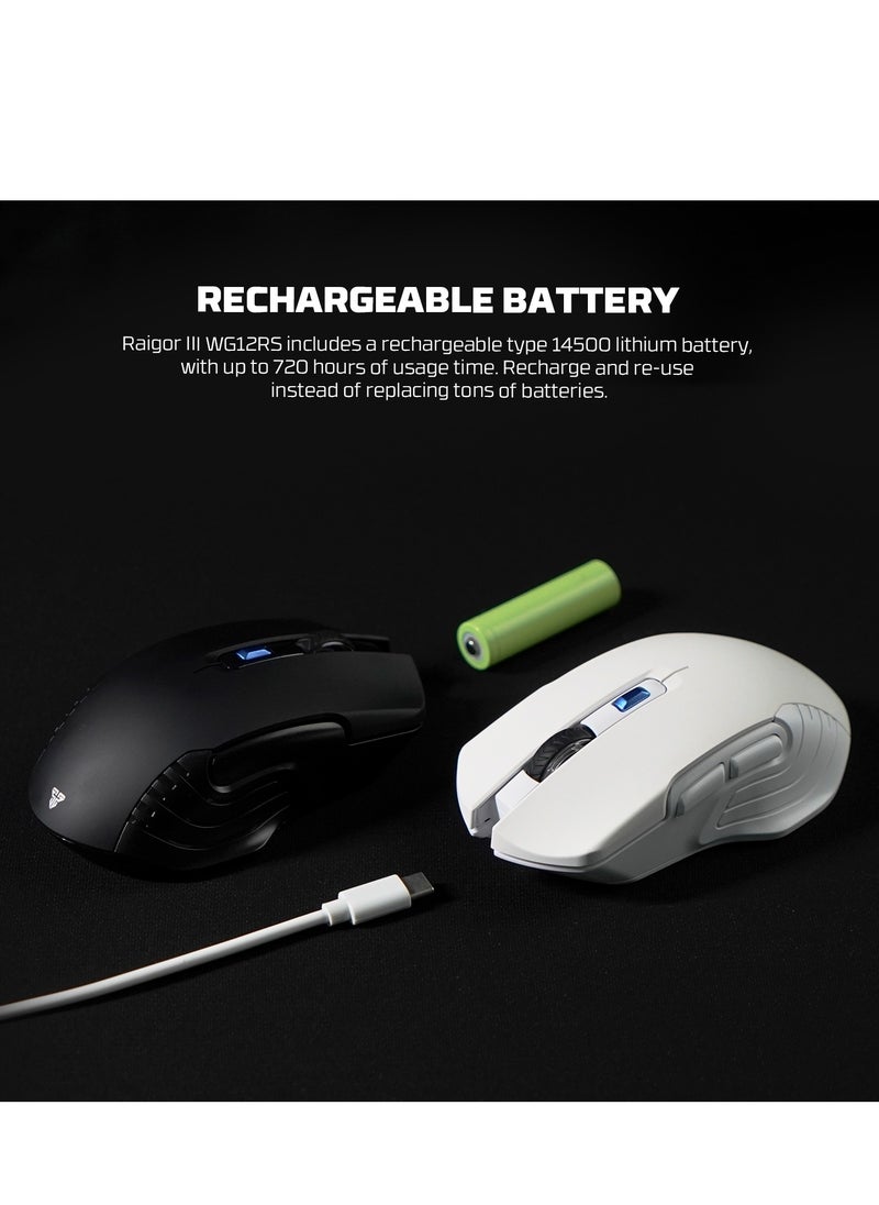 FANTECH - Wireless Gaming Mouse – E500mAh Rechargeable Battery, 2000 DPI, 6 Buttons, 3M Silent Clicks | Long-Lasting & Ergonomic Design.Compatible with Computer PC MacBook Laptop Windows 11 10 macOS Linux - Image 1